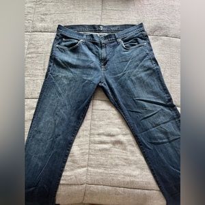 Men’s AUSTYN 7 Dark Denim Jeans Straight Leg Size 36/34